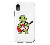 Custodia per iPhone XR Vintage Turtles Reptiles Punk Music Playing Guitar