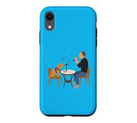 Custodia per iPhone XR Viral Dog Canto Meme Karaoke Microfono Divertente Pet