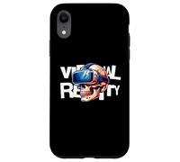 Custodia per iPhone XR Virtual Reality Skull VR Gamer Futuristic Art