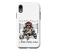 Custodia per iPhone XR Vivo qui adesso Volleyball Raccoon