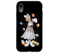 Custodia per iPhone XR Volano per giocatore di badminton uova di coniglio pasquale orecchie da coniglietto