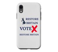 Custodia per iPhone XR VOTARE RESTAURARE LA GRAN BRETAGNA BRITISH PATRIOTS BRITISH PRIDE GB PROUD