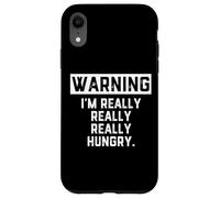 Custodia per iPhone XR WARNING: I'm Really Really Really Hungry Funny Food Dad Joke
