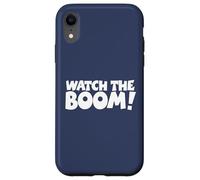 Custodia per iPhone XR WATCH THE BOOM (Bianco/Indietro) Vela