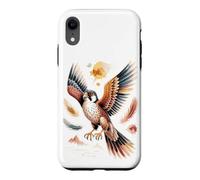 Custodia per iPhone XR Watercolor Falcon Birder Art