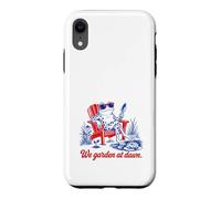 Custodia per iPhone XR We Garden At Dawn Rana Giardinaggio Divertente