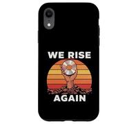 Custodia per iPhone XR We Rise Again tributo a CD Rom e Physical Media Lovers