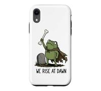Custodia per iPhone XR We Rise At Dawn Season Spooky Frog Meme Zombie Halloween