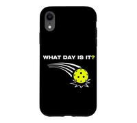 Custodia per iPhone XR What day is it? Divertente giocatore di pickleball