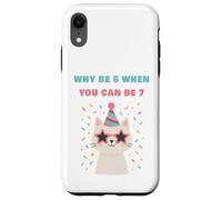 Custodia per iPhone XR Why Be 6 When You Can Be 7 - Girls Birthday Cartoon Cat
