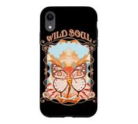 Custodia per iPhone XR Wild Soul Farfalla Mistico Retro Art