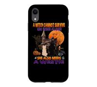 Custodia per iPhone XR Witch On Wine She Needs A Westie Dog Halloween Costume