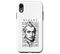 Custodia per iPhone XR Wolfgang Amadeus Mozart Spartito Classico Note Vintage