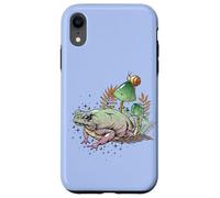 Custodia per iPhone XR Womens Girls Cottagecore Magical Frog Toad Snail Goblincore