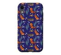 Custodia per iPhone XR Womens Girls Kids Pattern Sea Otter Lover