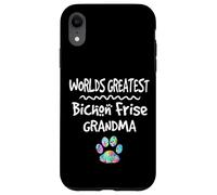 Custodia per iPhone XR Worlds Greatest Bichon Frise, simpatica stampa a forma di zampa di cane Love