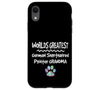 Custodia per iPhone XR Worlds Greatest Tedesco Capelli Corti Puntatore Nonna Cane Zampa