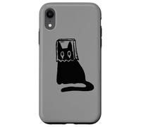 Custodia per iPhone XR Y2K 90s - Gatto che si vergogna Tomcat in sacco maschera