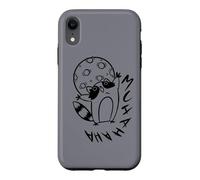 Custodia per iPhone XR Y2K 90s Raccapricciante Raccoon Evil Laugh Under the Moon