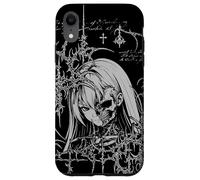 Custodia per iPhone XR Y2K Grunge Anime Goth Alt Sigilism Japanese Zombie Graphic