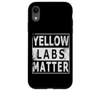 Custodia per iPhone XR Yellow Labs Matter Labrador Retriever Lab cane