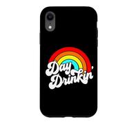 Custodia per iPhone XR You Had Me At Day a bere Retro Beach Summer Rainbow Fun