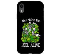 Custodia per iPhone XR You Make Me Feel Alive Plant Lover Scheletro Giardiniere gotico