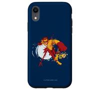 Custodia per iPhone XR Young Justice Splatter Art Kid Flash Logo