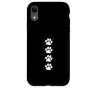 Custodia per iPhone XR Zampa di gatto Stampe Step Animal Footsteps
