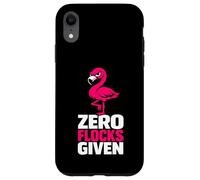 Custodia per iPhone XR Zero Flocks Given fenicottero umorismo sarcastico