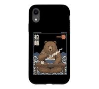 Custodia per iPhone XR Zuppa di noodle giapponese Ukiyo-e Art Number One Ramen Bear