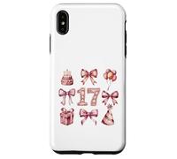 Custodia per iPhone XS Max 17° Compleanno Ragazza Coquette Fiocchi Rosa Diciassette Anni