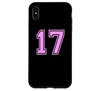 Custodia per iPhone XS Max 17 Numero Diciassette Sport Varsity College Girl Matching