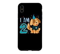 Custodia per iPhone XS Max 2° Compleanno Ragazzo Cane Cuccioli Bambini Ho 2 anni