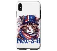 Custodia per iPhone XS Max 4th of July Mew-S-A Pawsitively Patriotic Cat