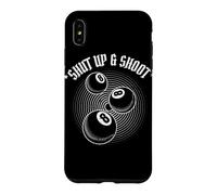 Custodia per iPhone XS Max 8 Ball Pool Player Shut Up and Shoot Billiards Gift