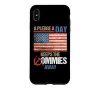 Custodia per iPhone XS Max A Pledge A Day Keeps The Commies Away American Flag America