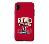 Custodia per iPhone XS Max A remi con la nave vichinga norvegese Norvegia Longship Norse Heritage