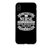 Custodia per iPhone XS Max Abbigliamento da infermiera correttivo - Design divertente per infermieri