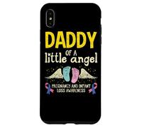 Custodia per iPhone XS Max Aborto spontaneo per la consapevolezza della perdita infantile Daddy Of A Little Angel