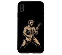 Custodia per iPhone XS Max Abraham Abe Lincoln Suonare la Chitarra