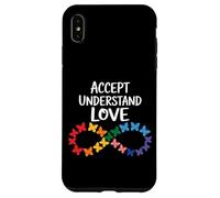 Custodia per iPhone XS Max Accetta Comprendi Amore Consapevolezza Autismo Infinity Butterfly