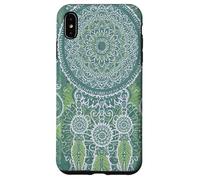 Custodia per iPhone XS Max Acchiappasogni Boho Magic Batik Etnico Strega Sogni Verde