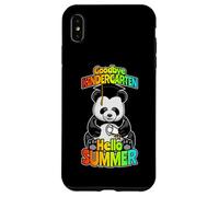 Custodia per iPhone XS Max Addio Kindergarten Hello Summer Funny Happy Panda Bear