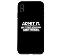 Custodia per iPhone XS Max Admit it The Gym is More Relief When I'm here Cool Exercise
