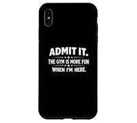 Custodia per iPhone XS Max Admit It The Gym Is More Relief When I'm Here Fun Cardio