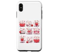 Custodia per iPhone XS Max Adorable Bunny with Hearts and Yarn
