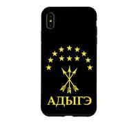 Custodia per iPhone XS Max Adygea Flag Design With Yellow Stars Great Circassian Adiga