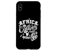 Custodia per iPhone XS Max Africa Calling e io dobbiamo andare Continente