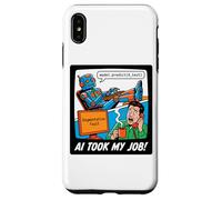 Custodia per iPhone XS Max AI Took My Job Divertente Programmatore Robot Coding Tech Humor